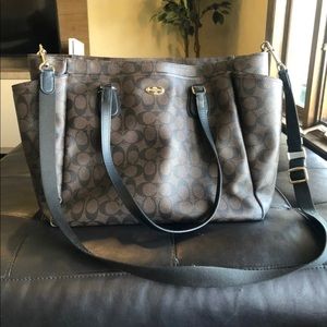 Coach diaper bag tote